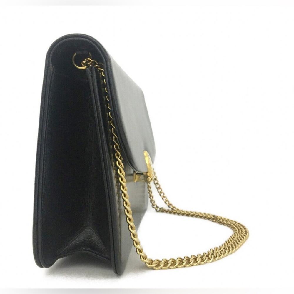 Dior Black Leather bag with Gold Chain - Picture 6 of 10